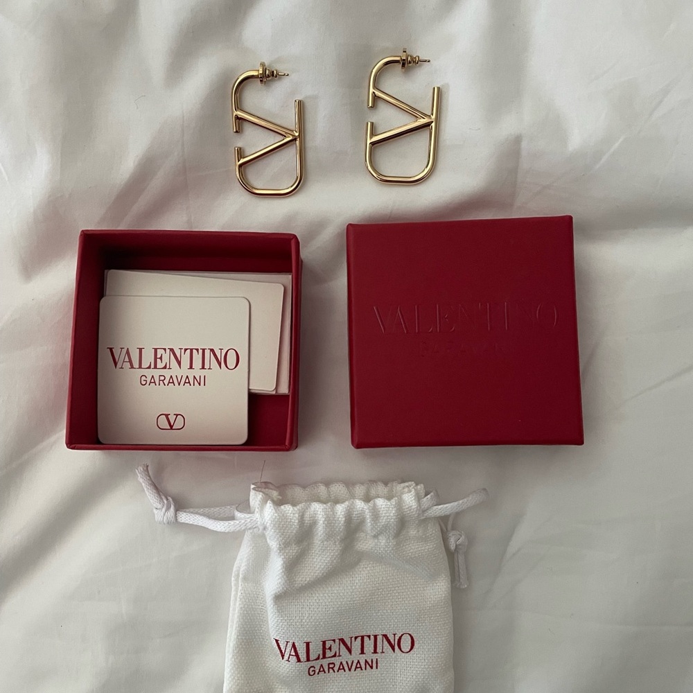 Valentino Garavani Geometric Gold Earrings